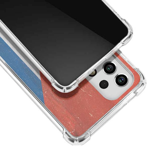 Cuban Flag Distressed Galaxy A53 5G Clear Case